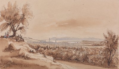 Nizza dalla strada di Genova da Edward Lear